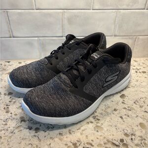 Skechers Black and White Athletic Shoes